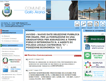 Tablet Screenshot of comune.golfoaranci.ot.it